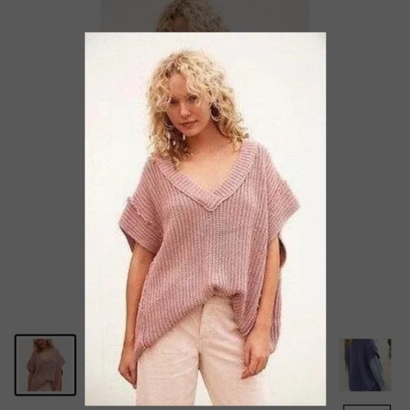 Free People Sweaters - Free People Green Chunky Knit Clyde Sweater Vest Size L NWT